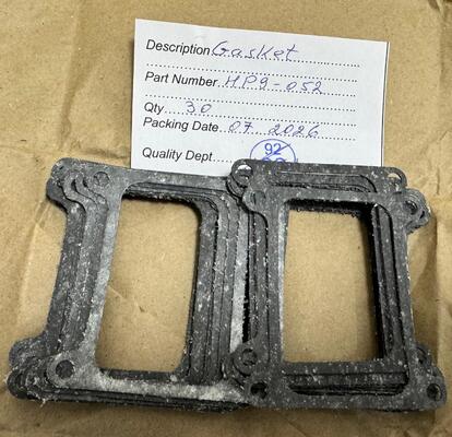 HP9-052 Rectangular Frame Aviation Circular Sealing Gasket with Corner Mounting Lugs and Surface Sealing Beads