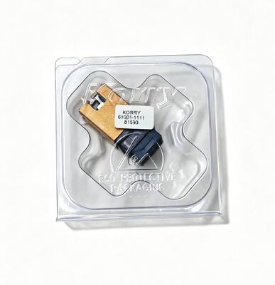 میکروسوئیچ درجه هوانوردی Korry 61001-1111 با بسته‌بندی محافظ ESD و کنتاکت‌های چند پین با روکش طلا/نقره برای کاربردهای هواپیما مطابق با MIL-PRF/SAE